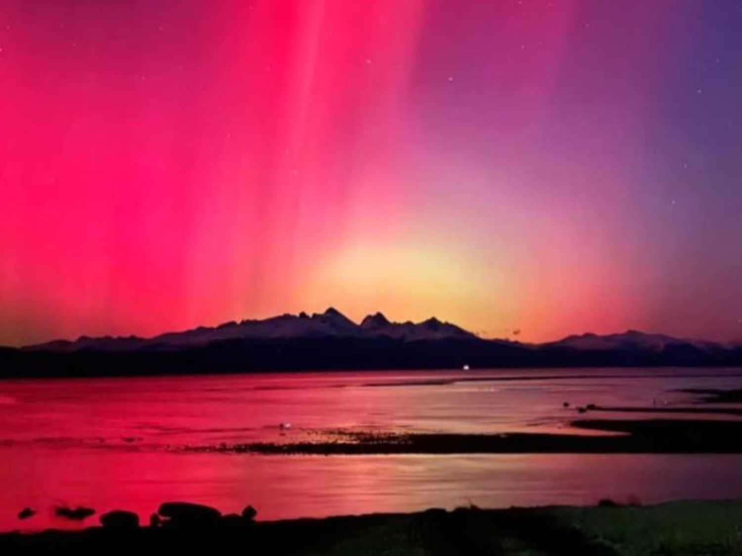 Podrían visualizarse auroras australes en la Patagonia
