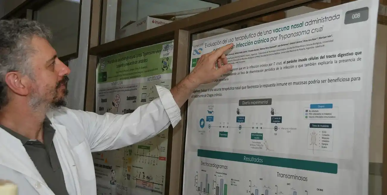 Iván Marcipar explicó en qué consiste el estudio que están desarrollando y cuáles son los próximos pasos. Foto: Manuel Fabatía