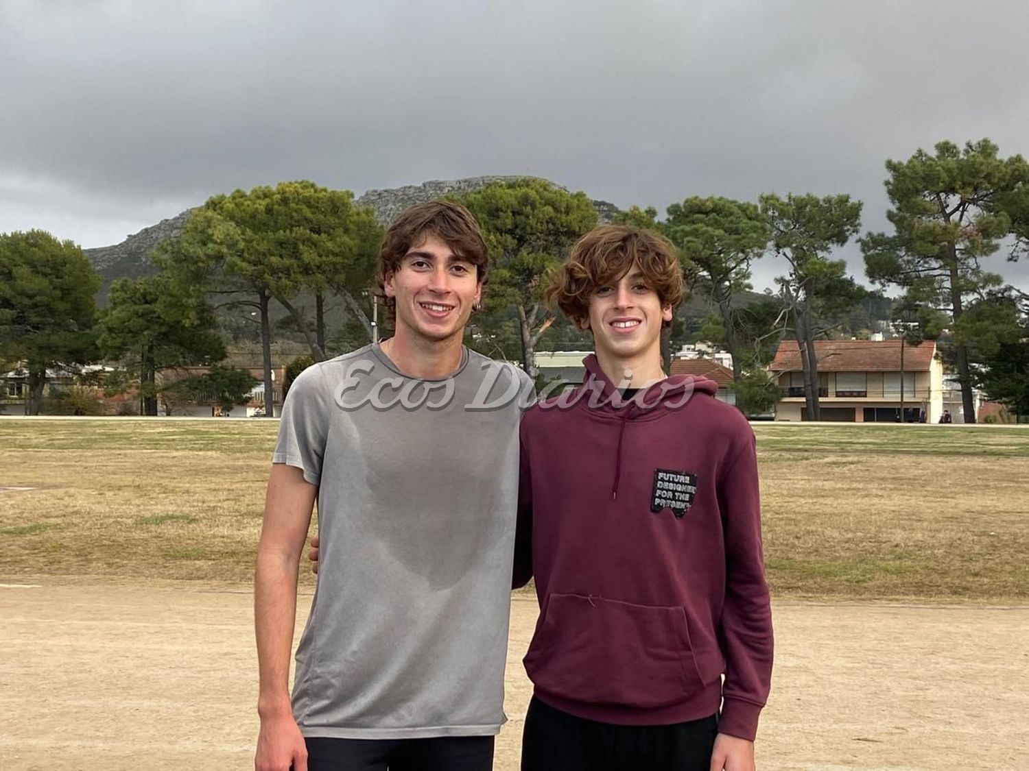 Los hermanos ganadores en la segunda fecha del Cross Country