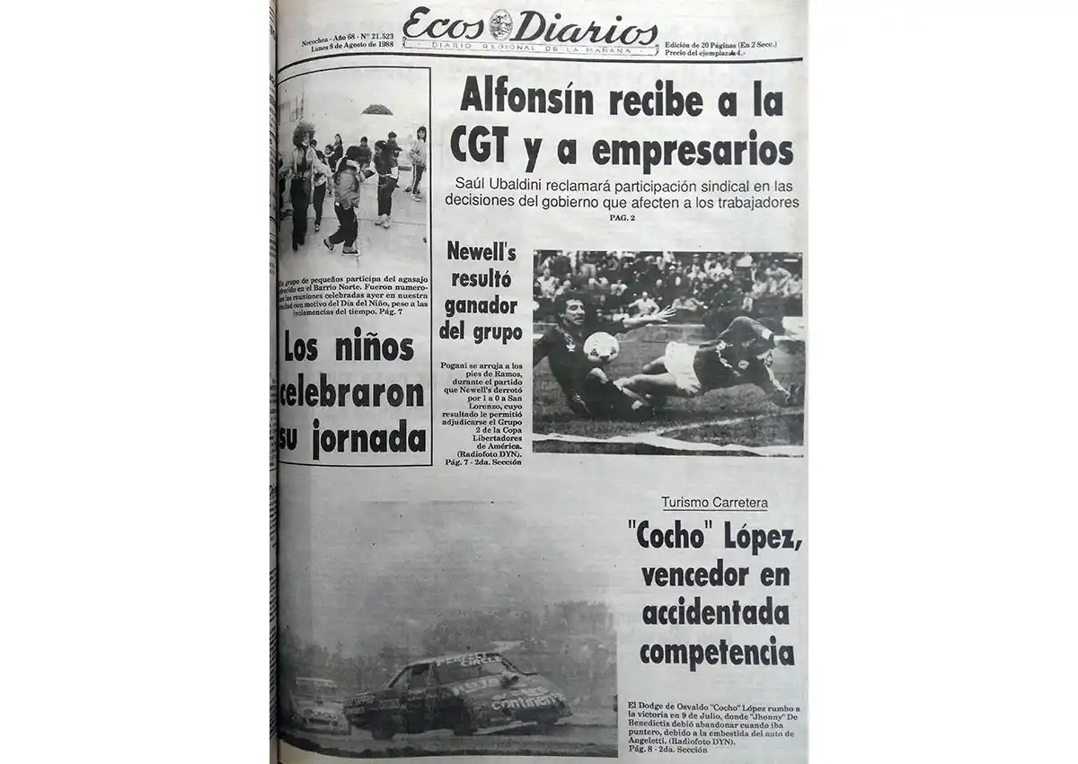 Lunes 8 de agosto de 1988