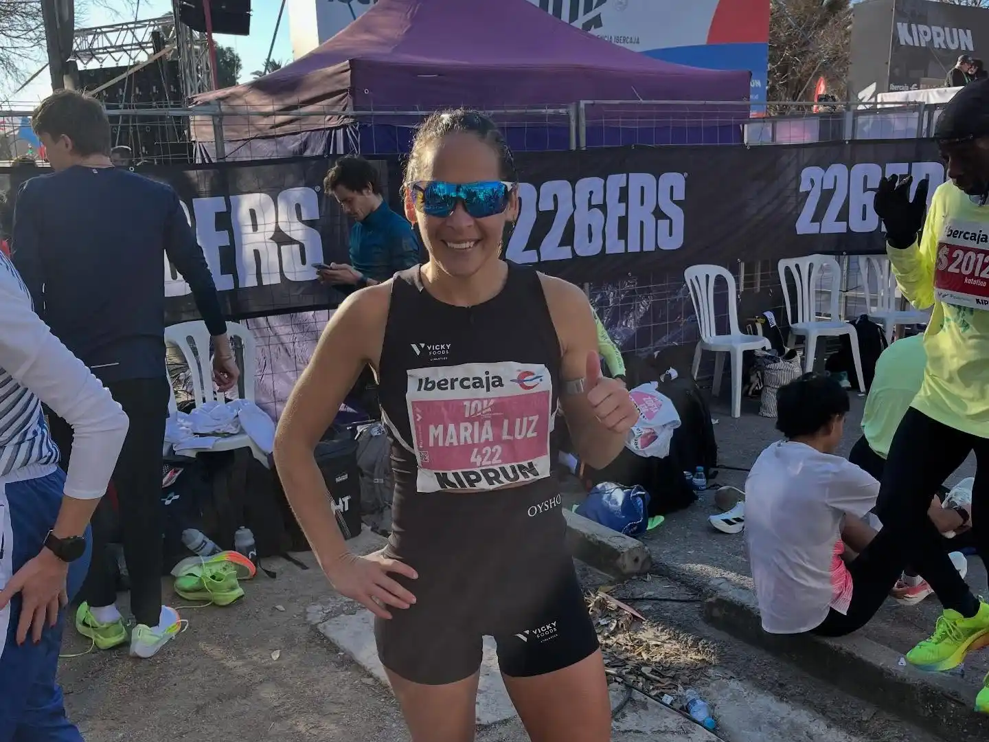 María Luz Tesuri tuvo una destacada labor en los 10K de la Kiprun de Valencia