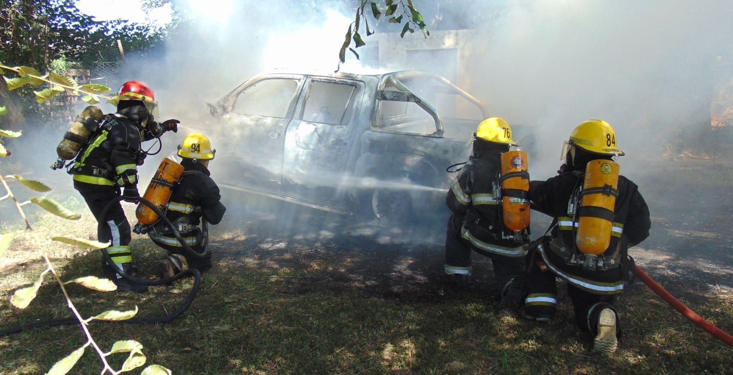 incendio camioneta