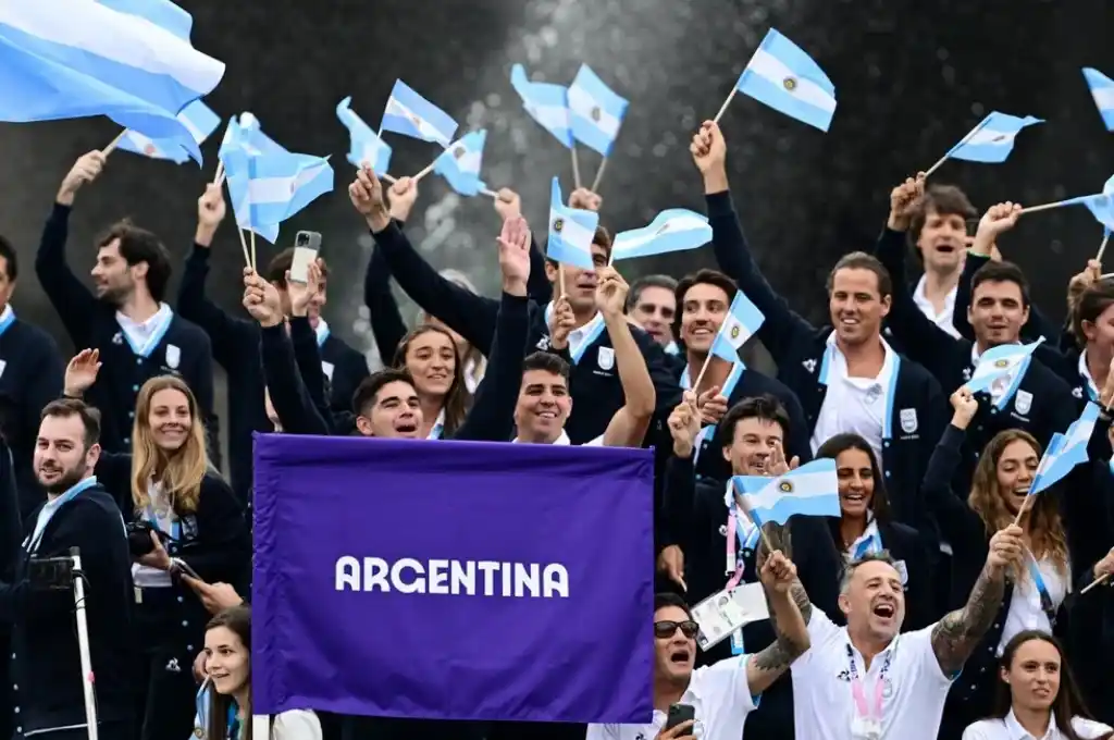 La delegación argentina fue una de las primeras en pasar. Crédito: Reuters/Angelika Warmuth