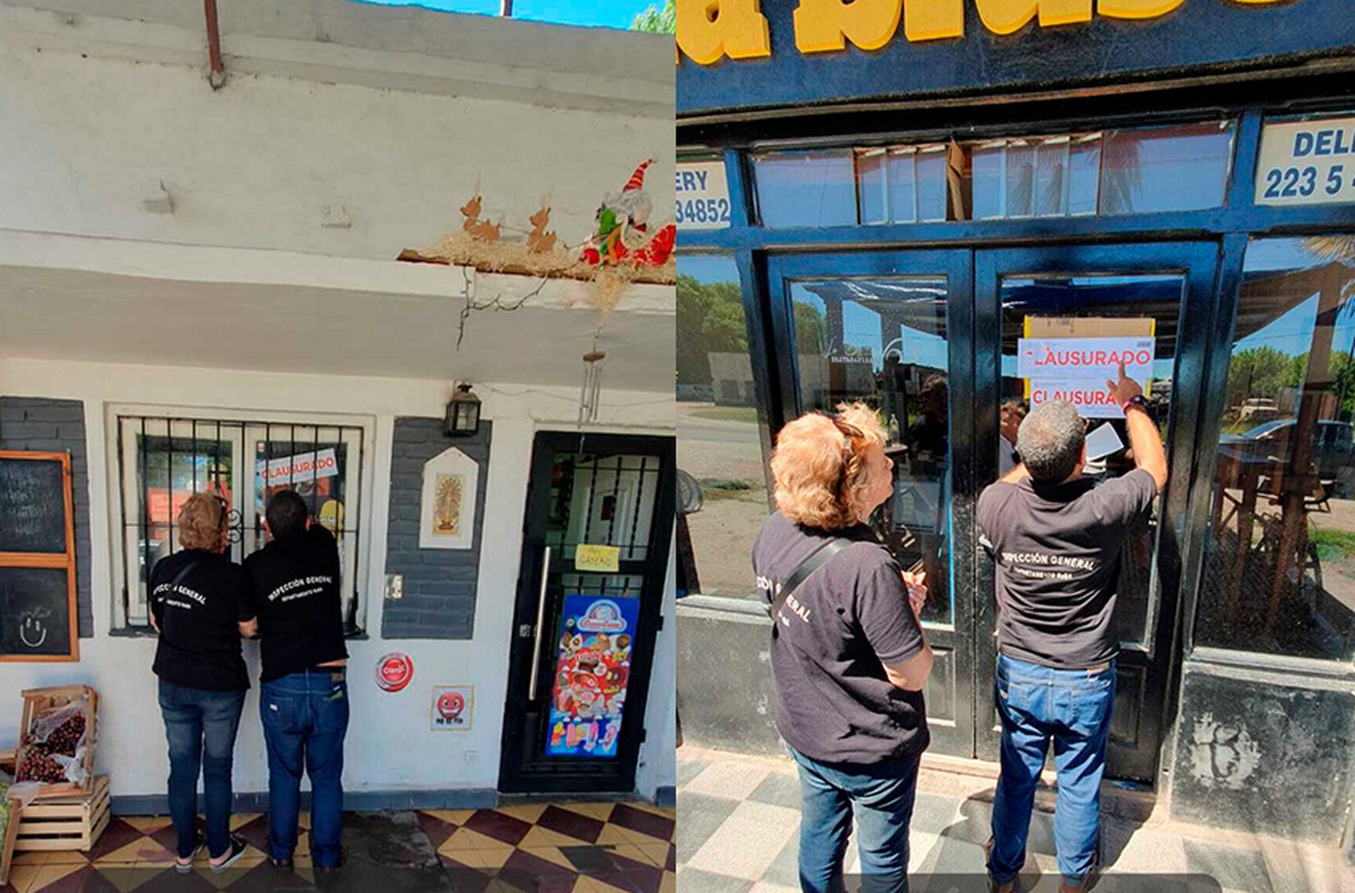 Clausuraron dos comercios por falta de habilitación