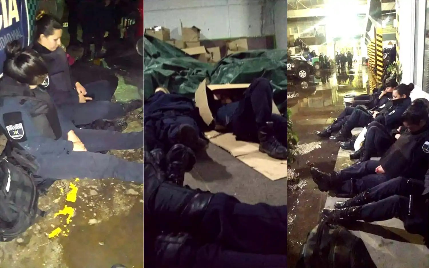 Policías "como ganado", sin dormir y con frío: La otra cara del Encuentro de Mujeres en La Plata