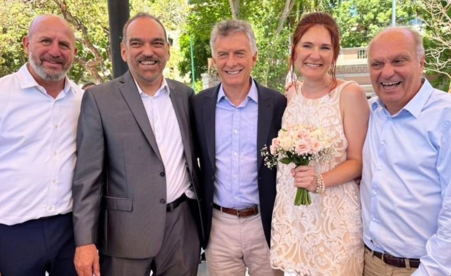 Se casó Fernando Iglesias, con Macri como invitado de honor