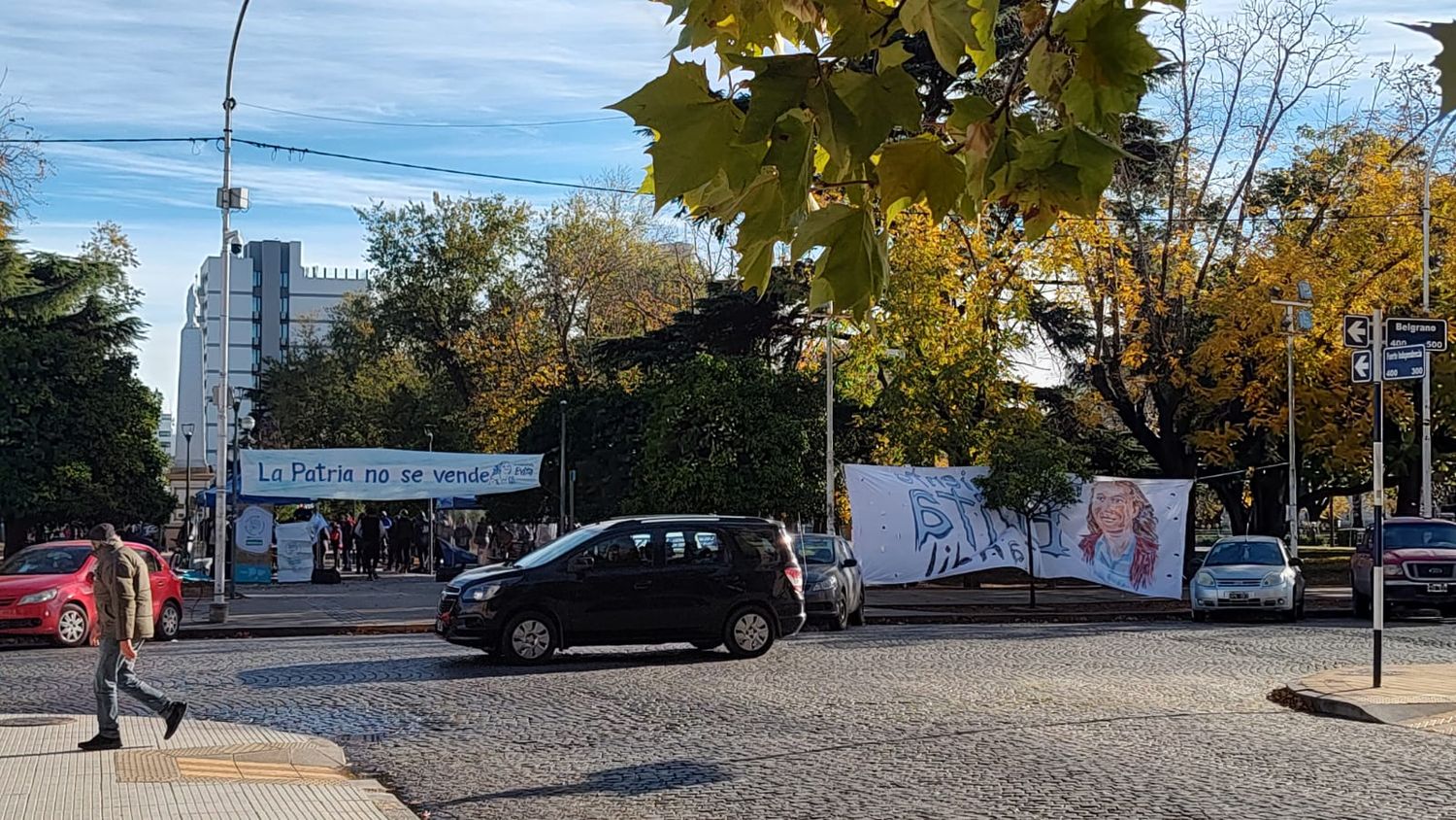 La UTEP se reunió en la Plaza Independencia.