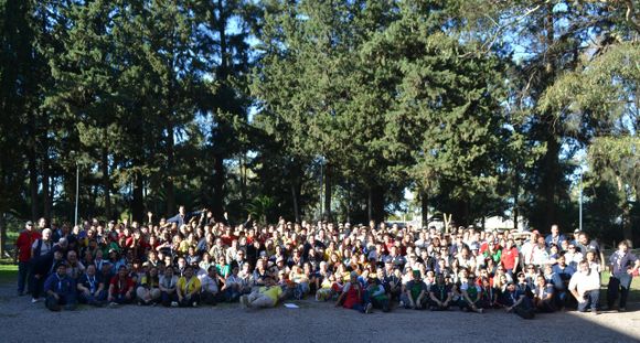 Integrantes del Grupo Scout Tomás Santa Coloma participaron del Aty Guazú 2
