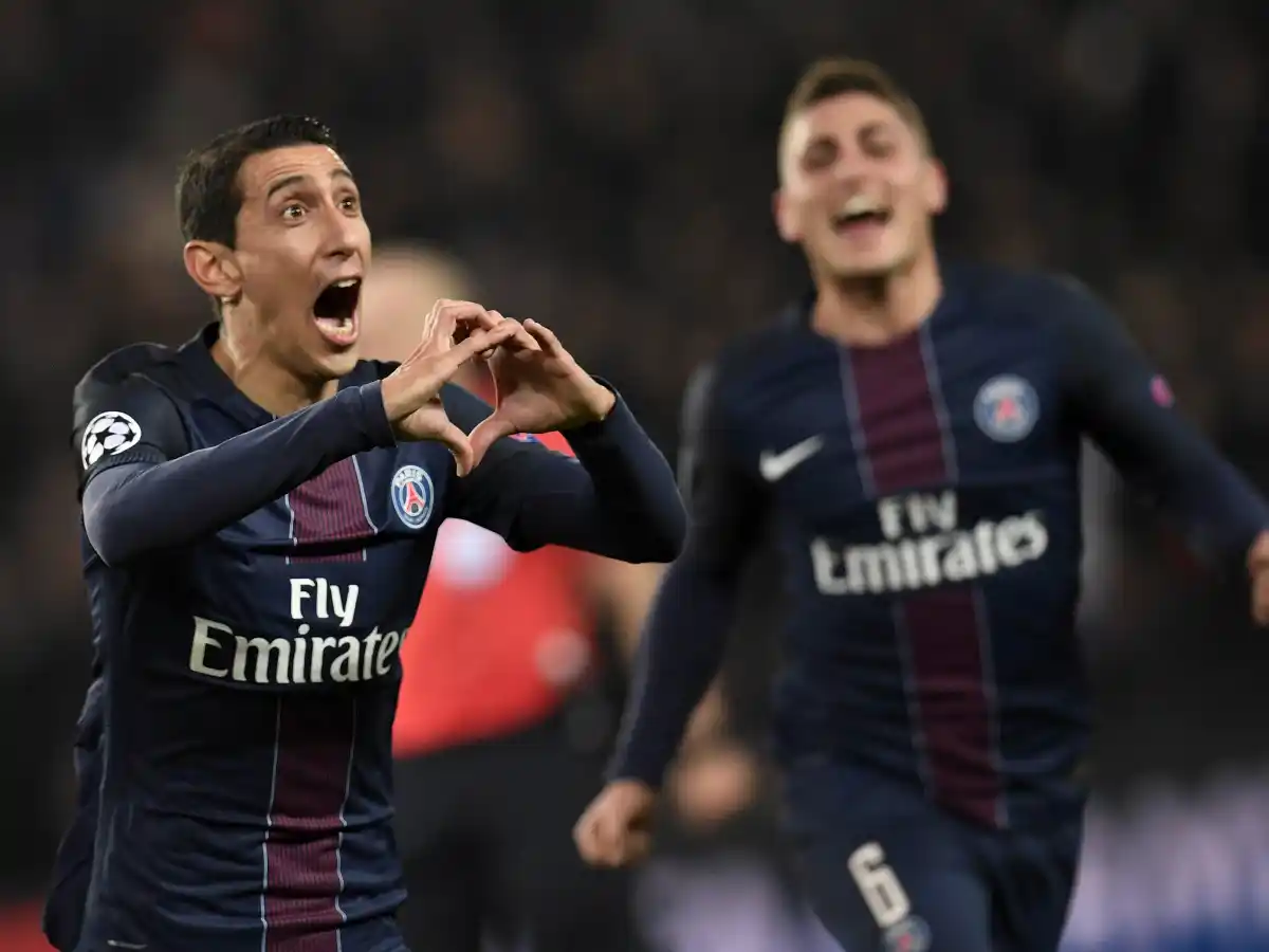 DI MARÍA BRILLÓ ANTE EL BARSA