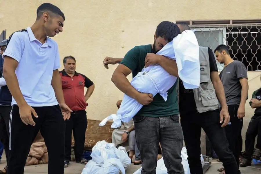 El organismo informó que unos 3.500 chicos palestinos murieron en más de tres semanas. Foto: AFP - Telam