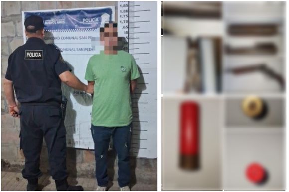 Discutió con su pareja y lo aprehendieron: tenía un arma de fuego