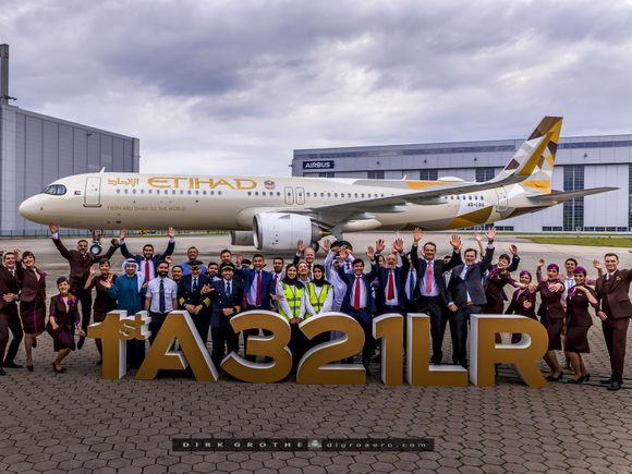 A321 con suites: Etihad Airways inicia una nueva era con la entrega de su primer LR