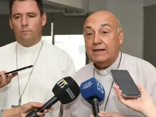 Obispos Sergio Fenoy y Matías Vecino. Foto: Gentileza