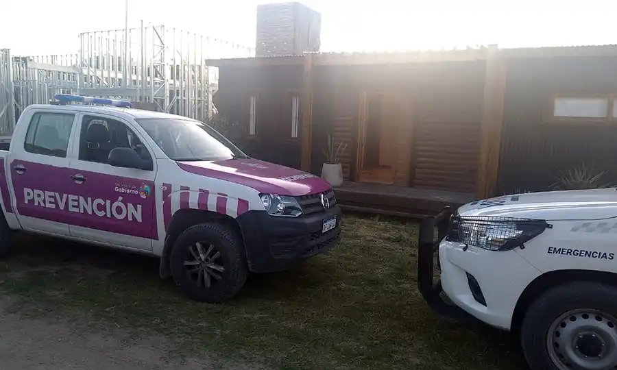 Escenario. Del ilícito en la tarde de ayer, en calles 506 y 551, de Quequén