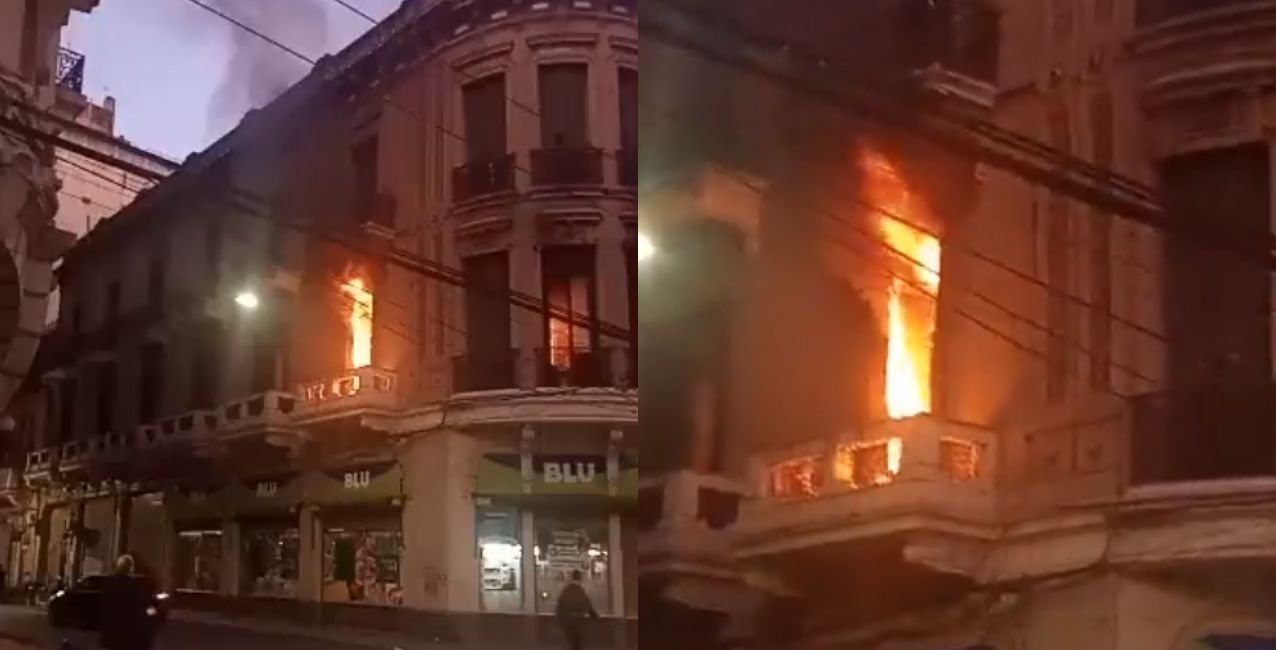 Rosario: se incendió un edificio en pleno centro por causa de un cigarrillo