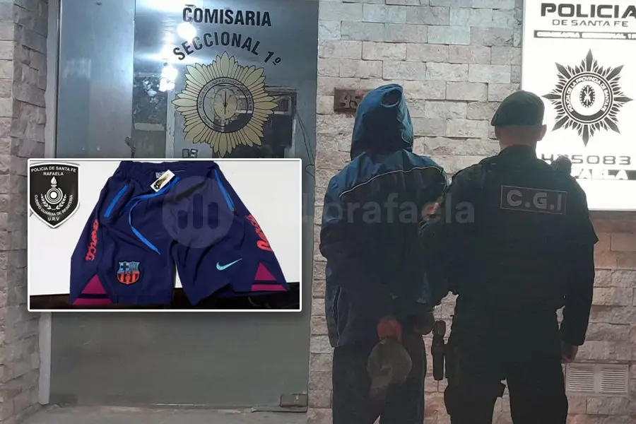 Amenazó a un menor, intentó robarse un short de un comercio y agredió a la policía