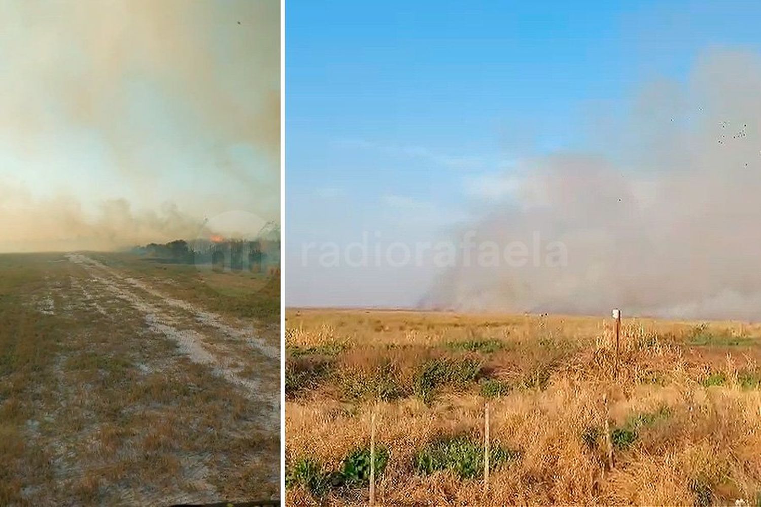 ¡Atención! La Ruta Nacional 34 parcialmente cortada por un importante incendio cerca de Las Bandurrias