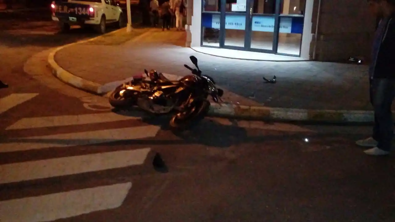 Motociclista accidentado
