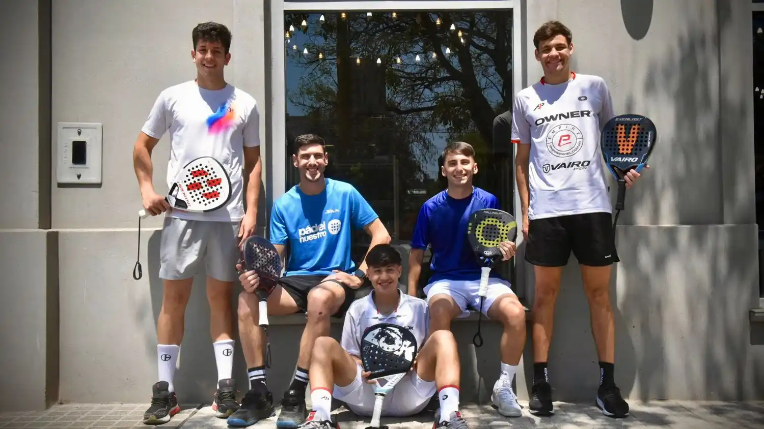 Mateo Álvarez, Fabricio Gómez, Lorenzo Yob, Lucas Moyano y Leonardo Yob.