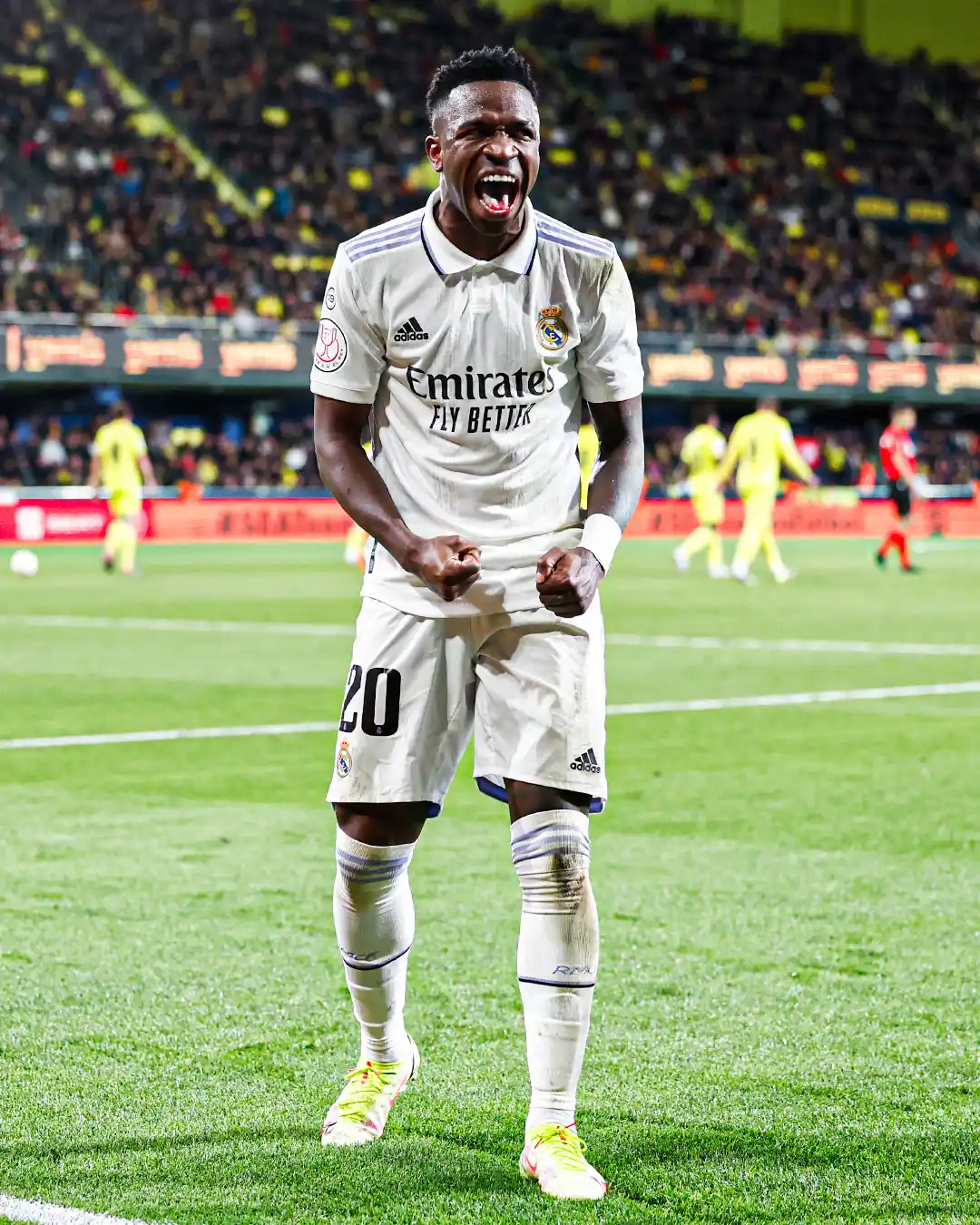 Vinicius, autor de un gol para Real Madrid.