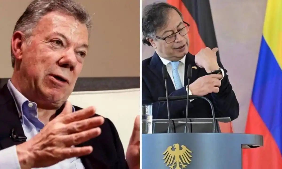 Santos critica a Petro por cómo está haciendo las negociaciones de paz