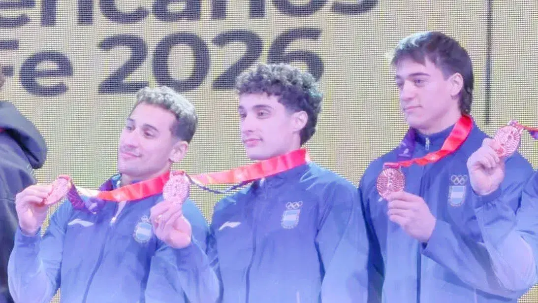 El concordiense Santiago Mayol ganó el bronce con el equipo argentino de gimnasia artística masculina