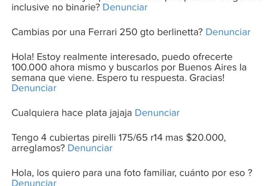 Comentarios de los usuarios en Mercado Libre