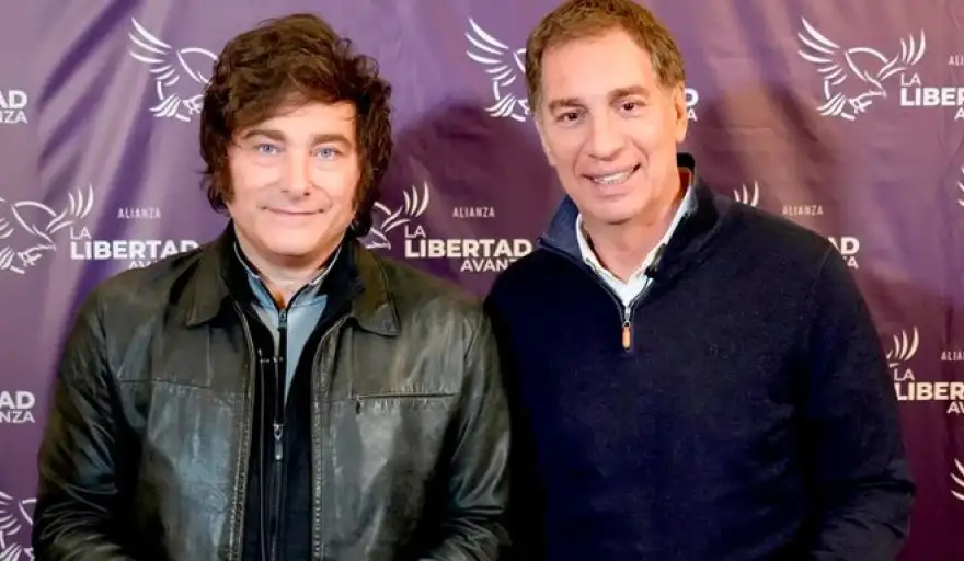 Milei y Santilli.