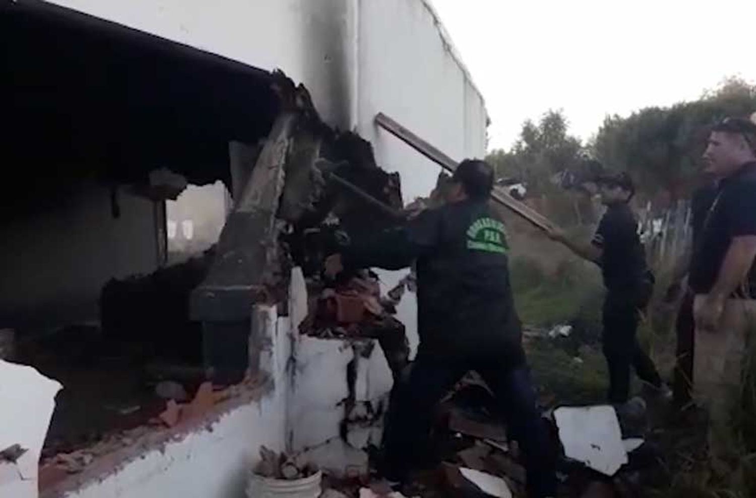 Desbarataron banda narco y destruyeron el búnker de droga N°112