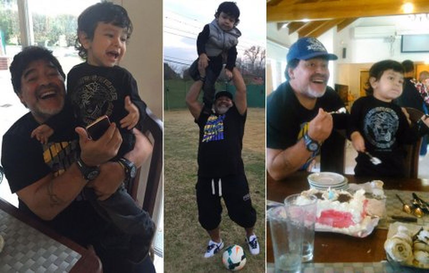 Maradona se reencontró con su hijo después de varios meses