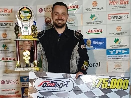 Agustín Bonomo, el gandor en la noche de Vila.Foto:Asoc.Midgets del Litoral