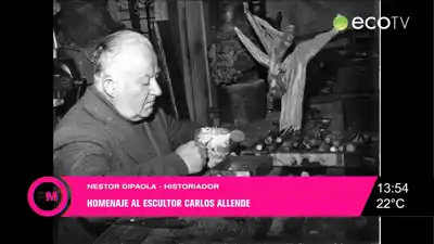 Néstor Dipaola y un homenaje al escultor Carlos Allende