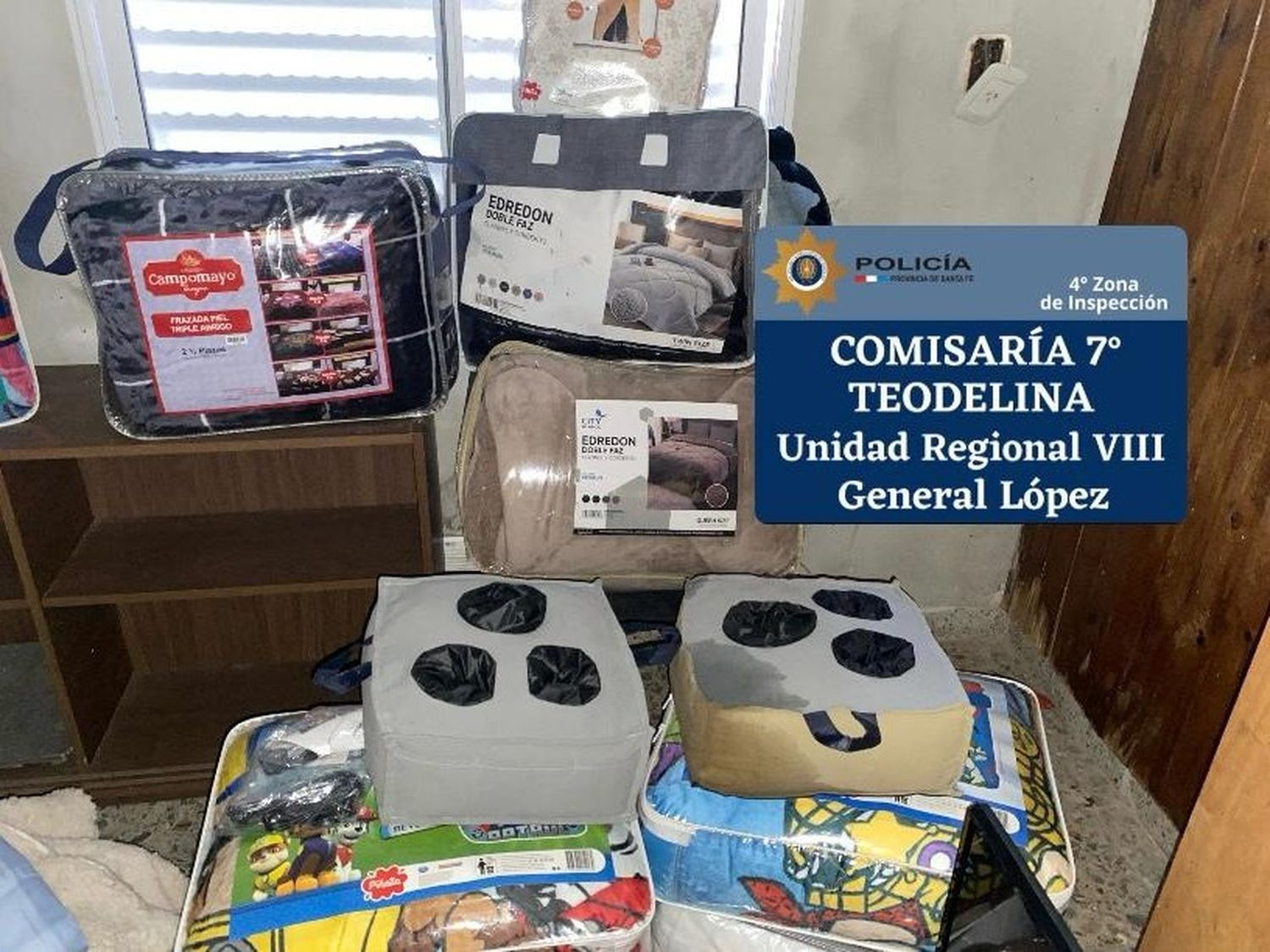 Los elementos que fueron sustraídos y recuperados.