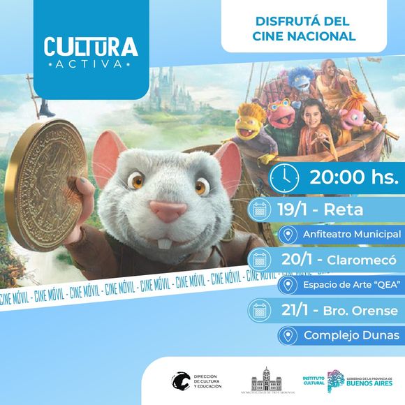 El Cine Móvil llega a Tres Arroyos