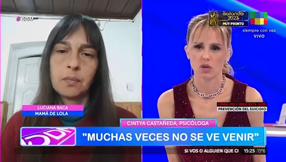 Suicidio y salud mental: la mamá de Lola, en el programa de Mariana
