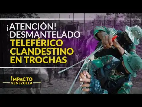 ¡VER PARA CREER! En teleférico pasaban personas y mercancía ilegal por el río