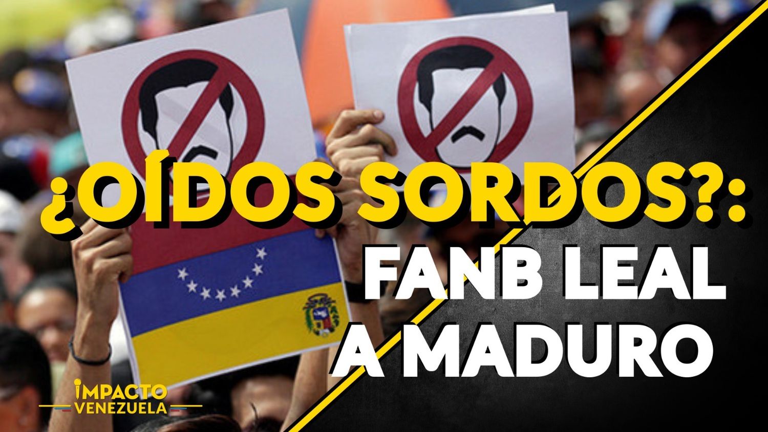 ¿OÍDOS SORDOS?: FANB leal a Maduro – VIDEO