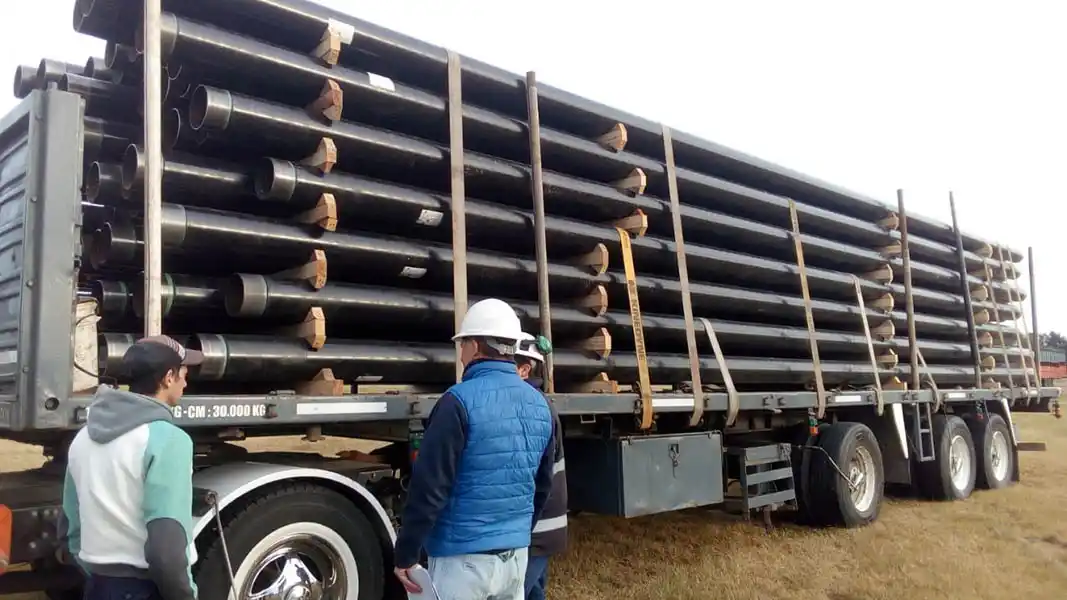 Comenzaron a llegar los materiales para el gasoducto en General Villegas
