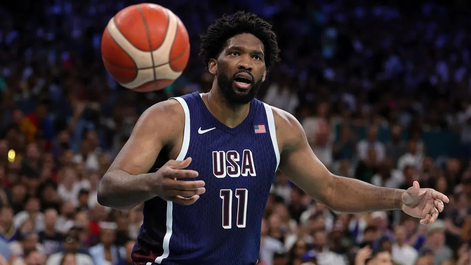 Joel Embiid addresses the boos from French fans in Paris, reaffirming his commitment to Team USA.