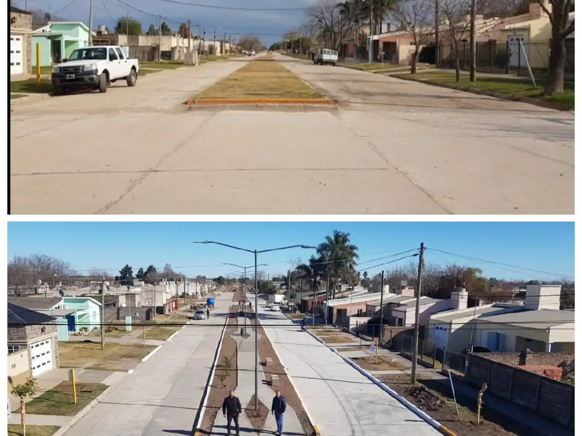 Ramona: concluyó la puesta en valor de bulevar López             