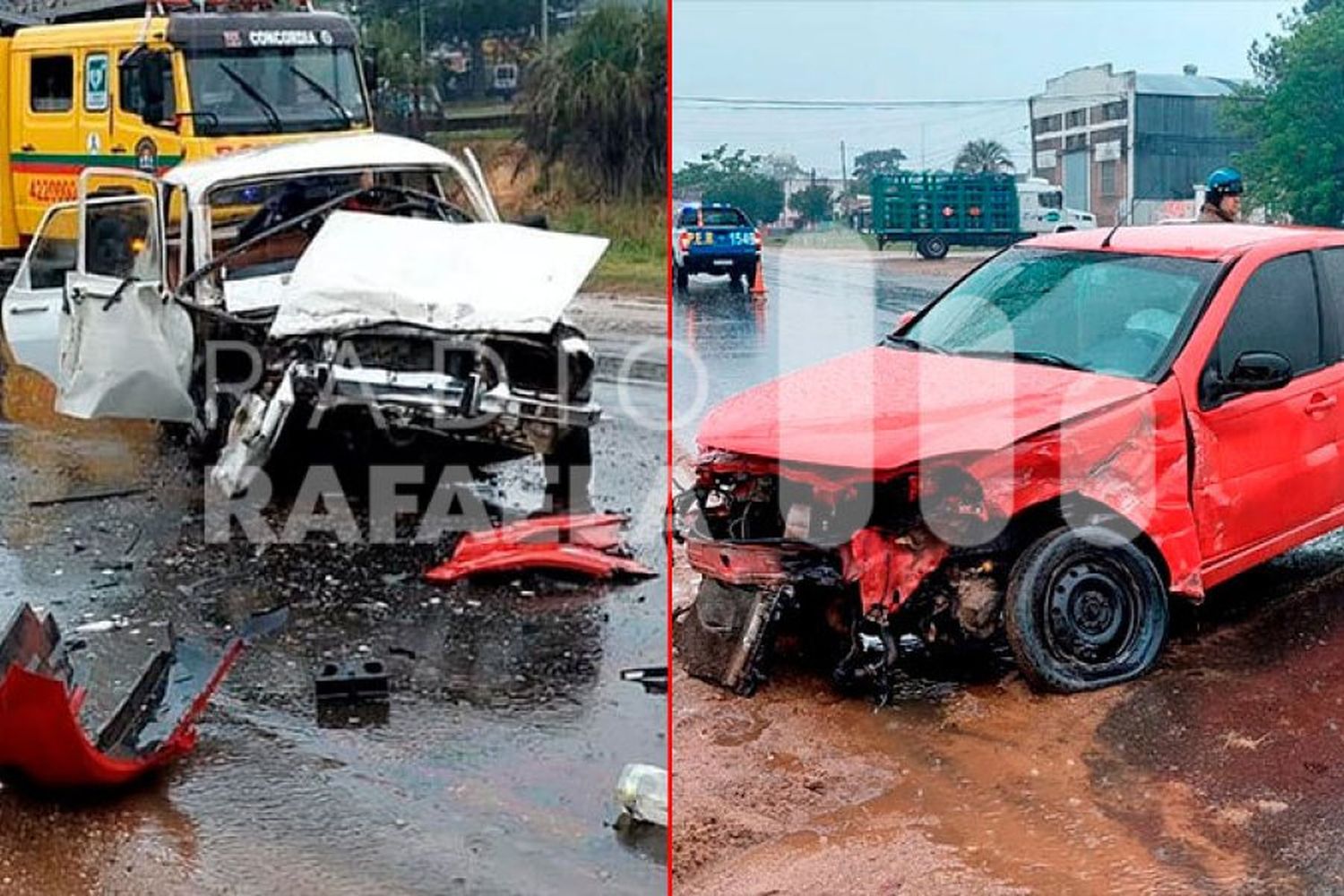 VIDEO | Impresionante accidente en Ruta 22 terminó con cuatro personas hospitalizadas