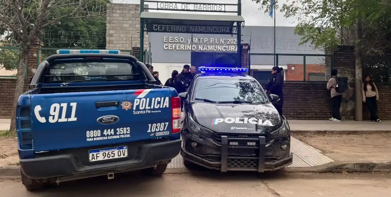 Personal policial trabajó en la escuela y secuestró el arma en cuestión. Crédito: El Litoral.