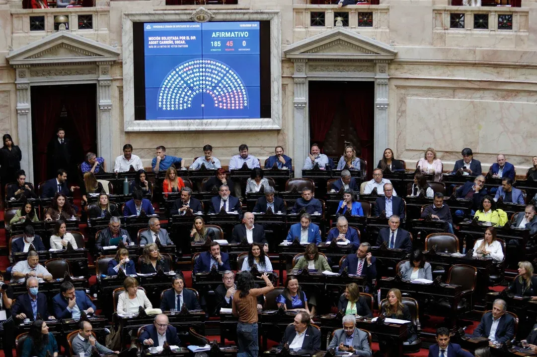 Escándalo en la sesion de Diputados - pelea Zago y Cristian Ritondo
