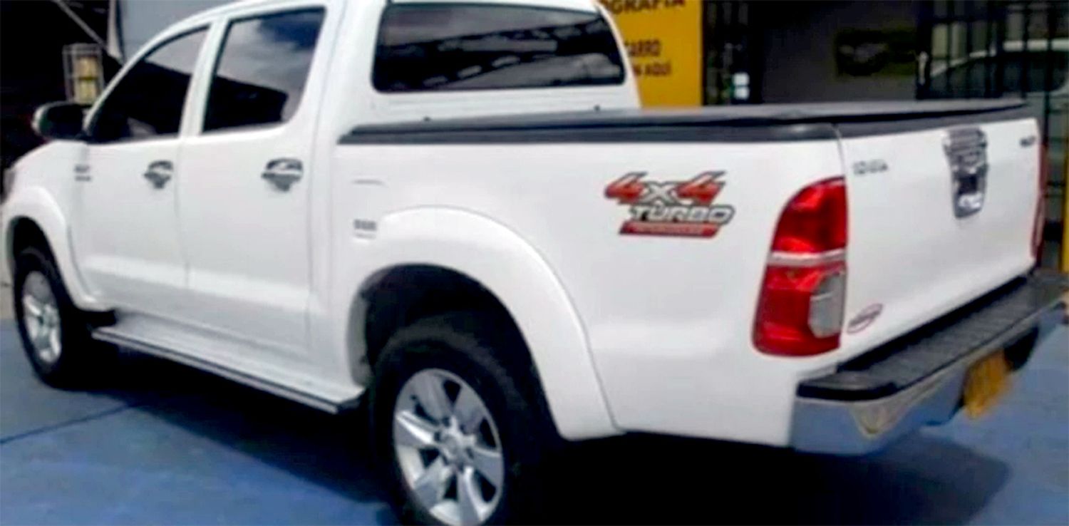 La Toyota Hilux que fue sustraída en Mar del Plata y hallada en el barrio de Saavedra