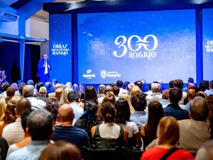 Javkin y Pullaro encabezaron el Tricentenario con la presentación de múltiples obras