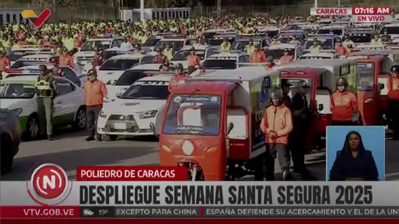 Despliegan miles de funcionarios para la Semana Santa 2025