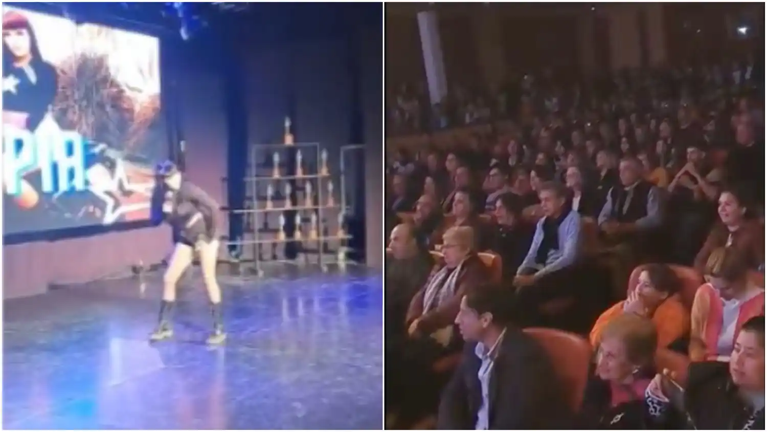 El tema de la adolescente de 16 años sorprendió a los espectadores del Cine Teatro Español.