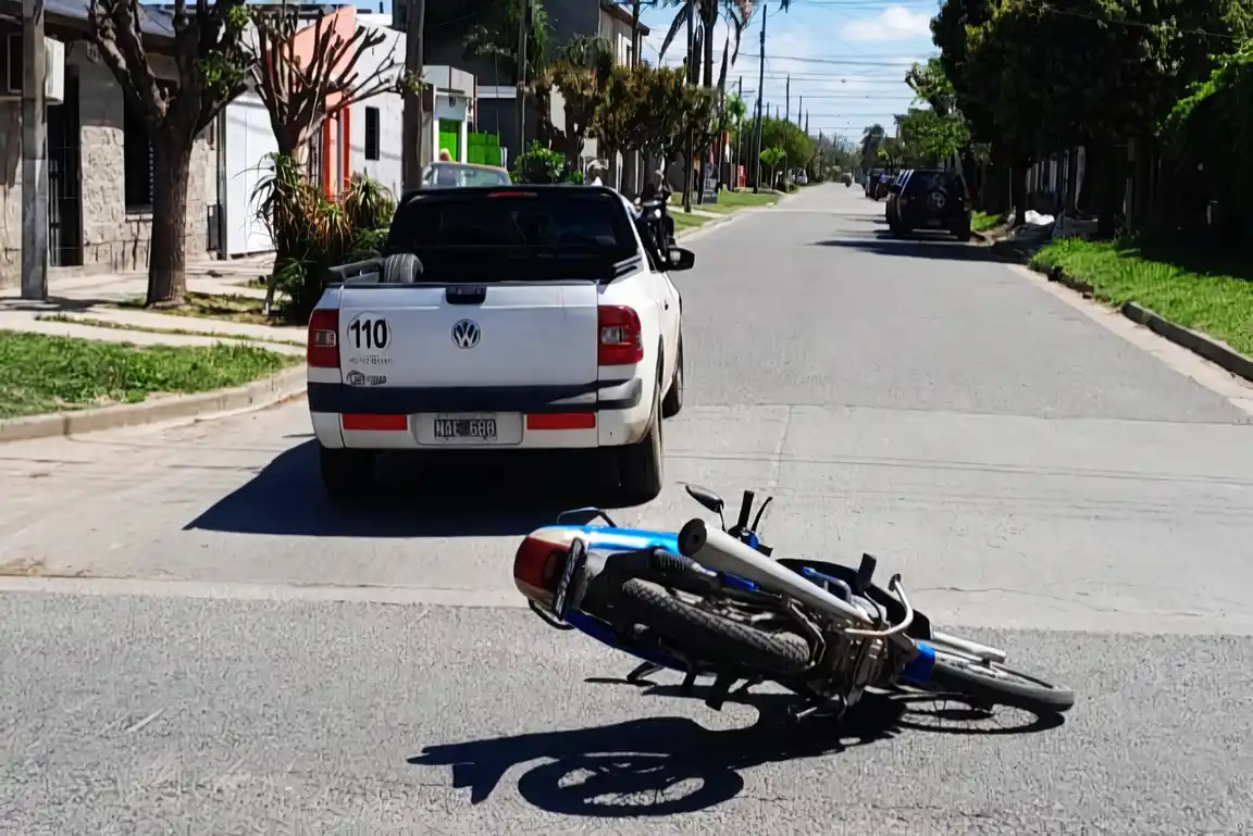 El accidente ocurrió en Pavón y Chivilcoy.