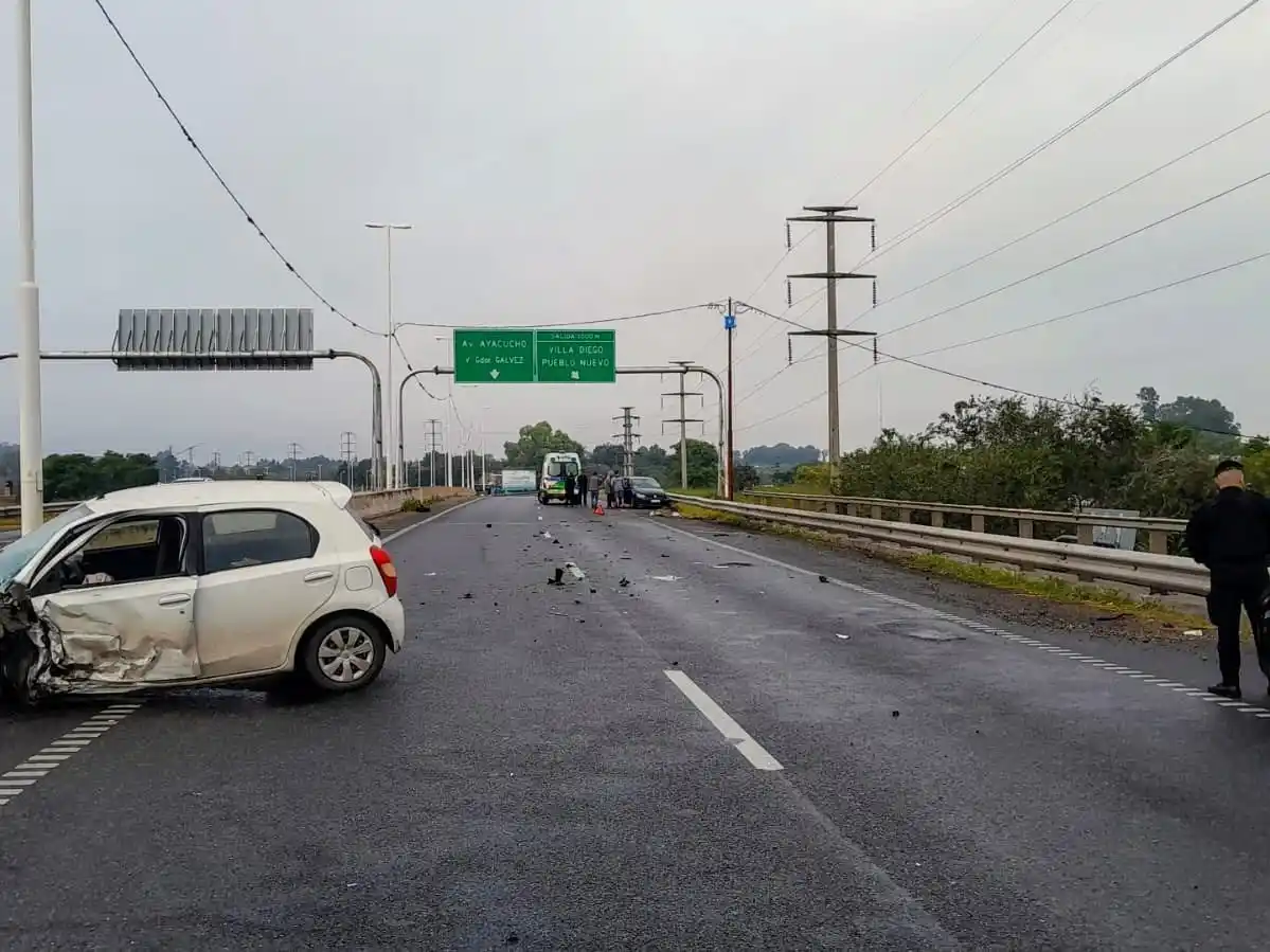 Choque en Circunvalación. Gentileza El Ciudadano.