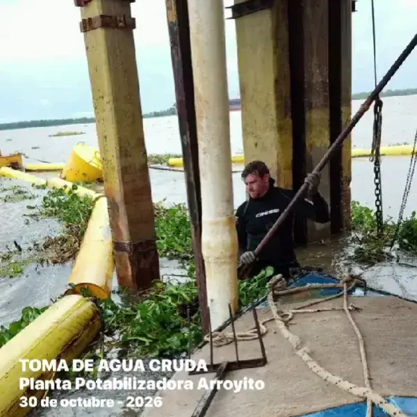 Se normalizó el servicio de agua en Rosario y Villa Gobernador Gálvez tras un corte por camalotes